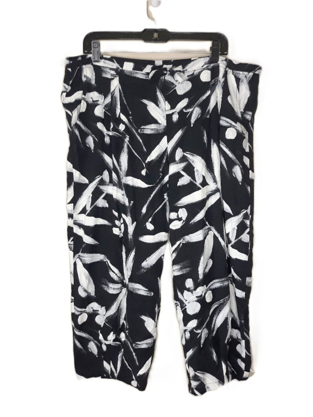 Jams World Floral Cropped Pants Hawaii Tropical Beach Resort